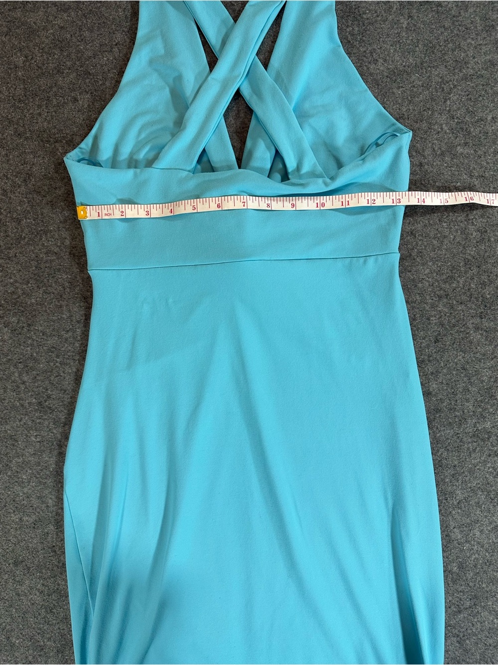 Susana Monaco Blue Twist-Front Halter Mini Dress - Picture 6 of 8